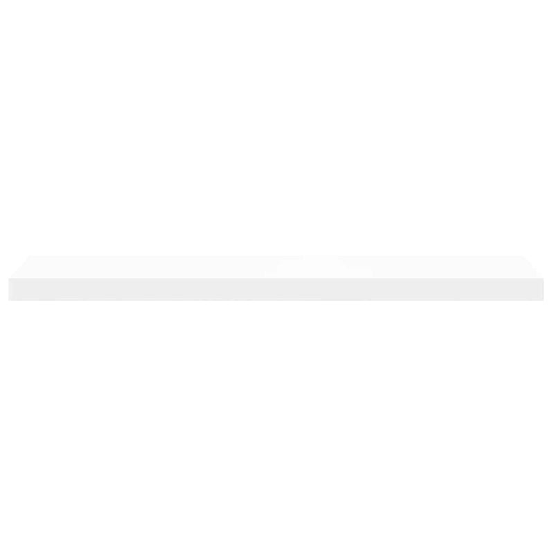 Raft de perete suspendat, alb, 90x23,5x3,8 cm, MDF