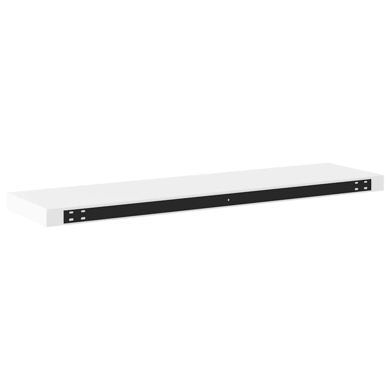 Raft de perete suspendat, alb, 90x23,5x3,8 cm, MDF