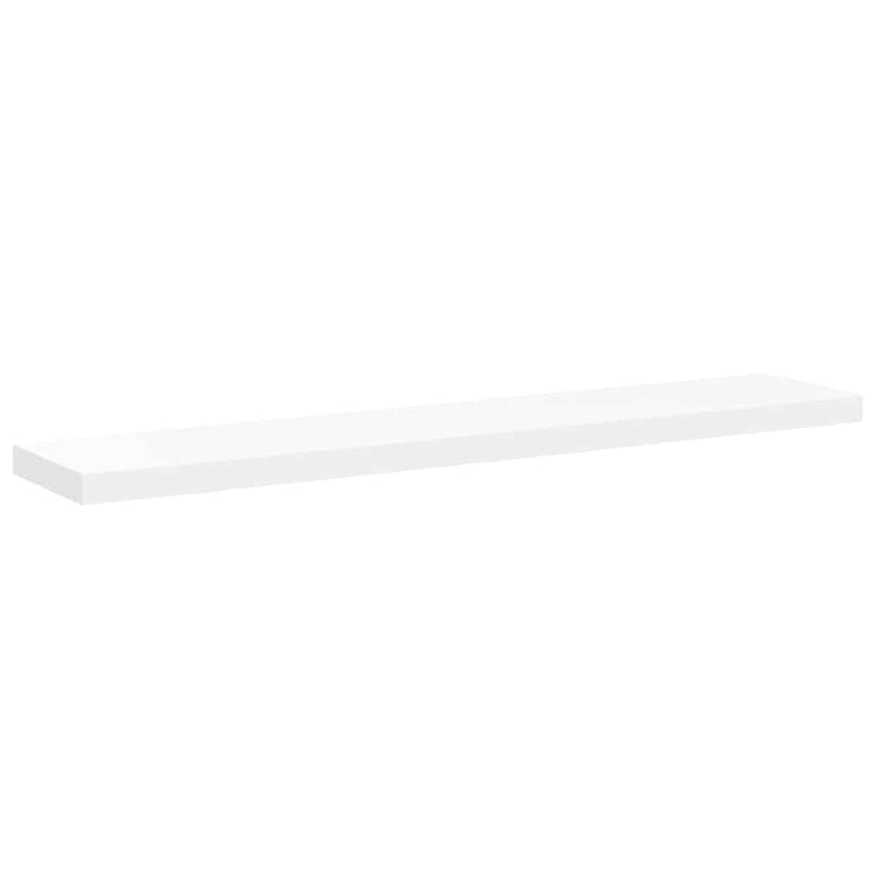 Rafturi de perete, 4 buc., alb, 120 x 23,5 x 3,8 cm, MDF
