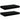 Rafturi de perete suspendate 2 buc., negru, 40x23,5x3,8 cm, MDF