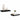Rafturi de perete suspendate 2 buc., negru, 40x23,5x3,8 cm, MDF