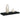 Raft de perete suspendat, negru, 60x23,5x3,8 cm, MDF