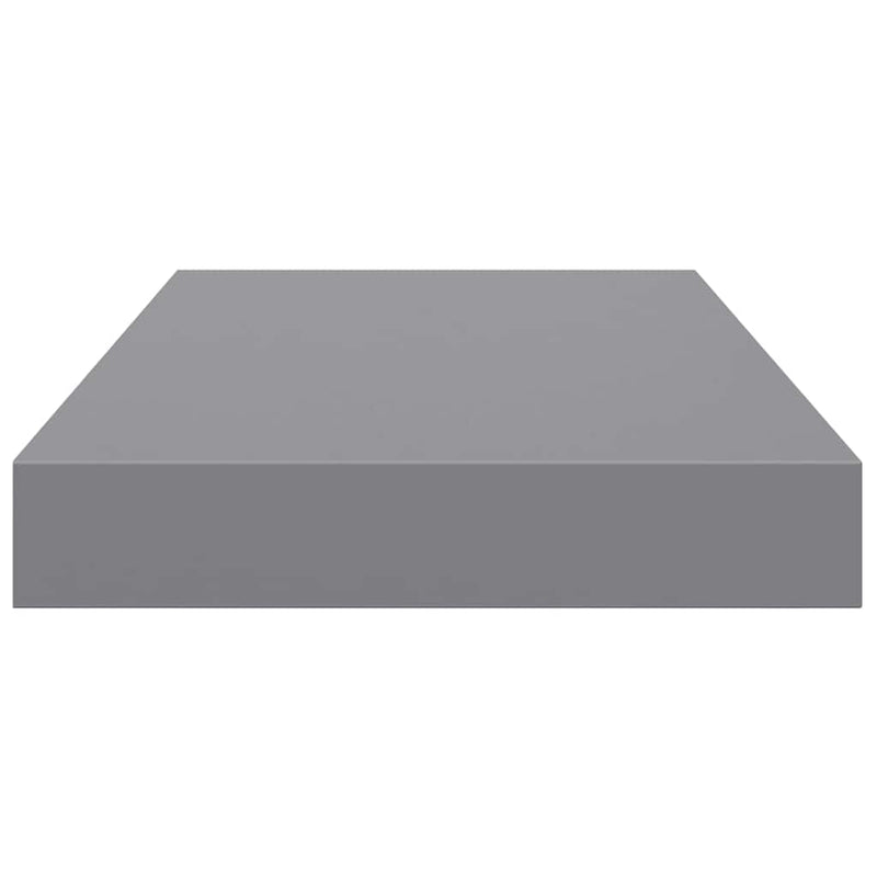 Rafturi de perete suspendate, 2 buc., gri, 40x23,5x3,8 cm, MDF