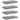 Rafturi de perete suspendate, 4 buc., gri, 40x23,5x3,8 cm, MDF
