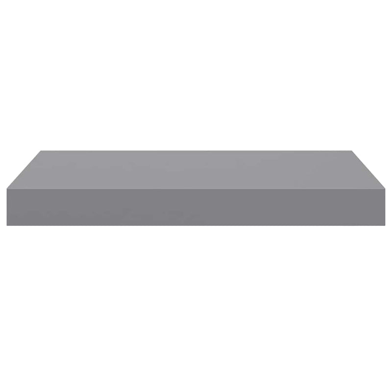 Rafturi de perete suspendate, 4 buc., gri, 40x23,5x3,8 cm, MDF