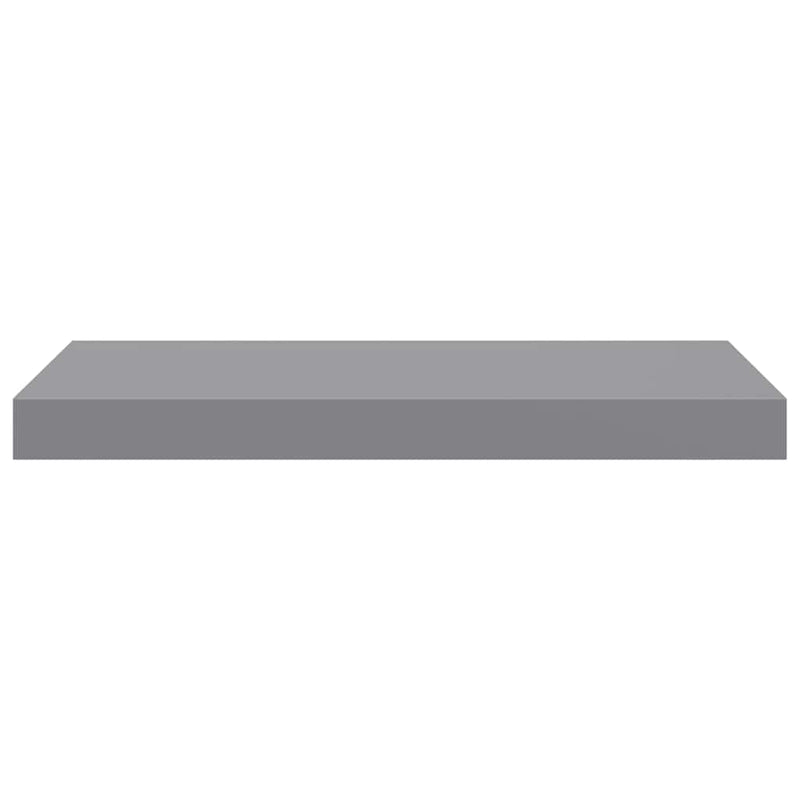 Raft de perete suspendat, gri, 50x23,5x3,8 cm, MDF