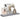 Raft de perete suspendat, gri, 80x23,5x3,8 cm, MDF
