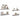 Rafturi de perete suspendate, 4 buc., gri, 80x23,5x3,8 cm, MDF