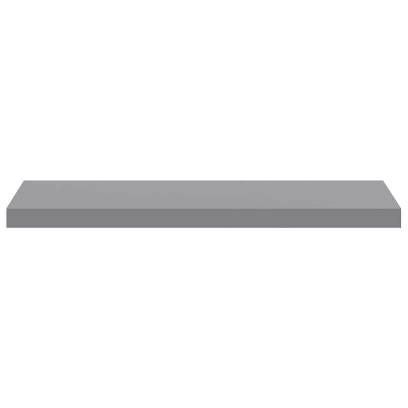 Rafturi de perete suspendate, 4 buc., gri, 80x23,5x3,8 cm, MDF