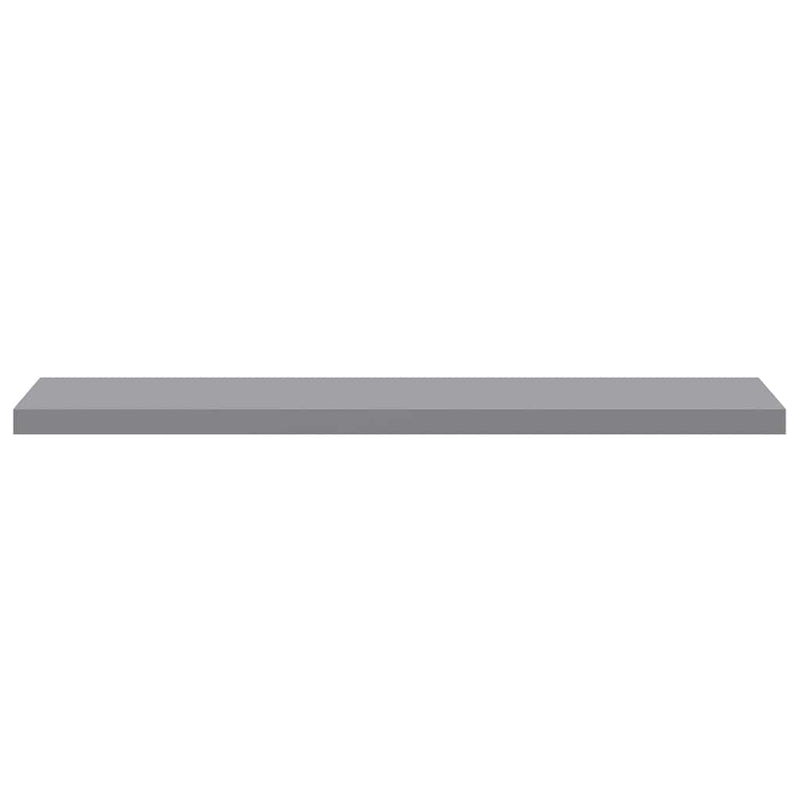 Raft de perete suspendat, gri, 120x23,5x3,8 cm, MDF