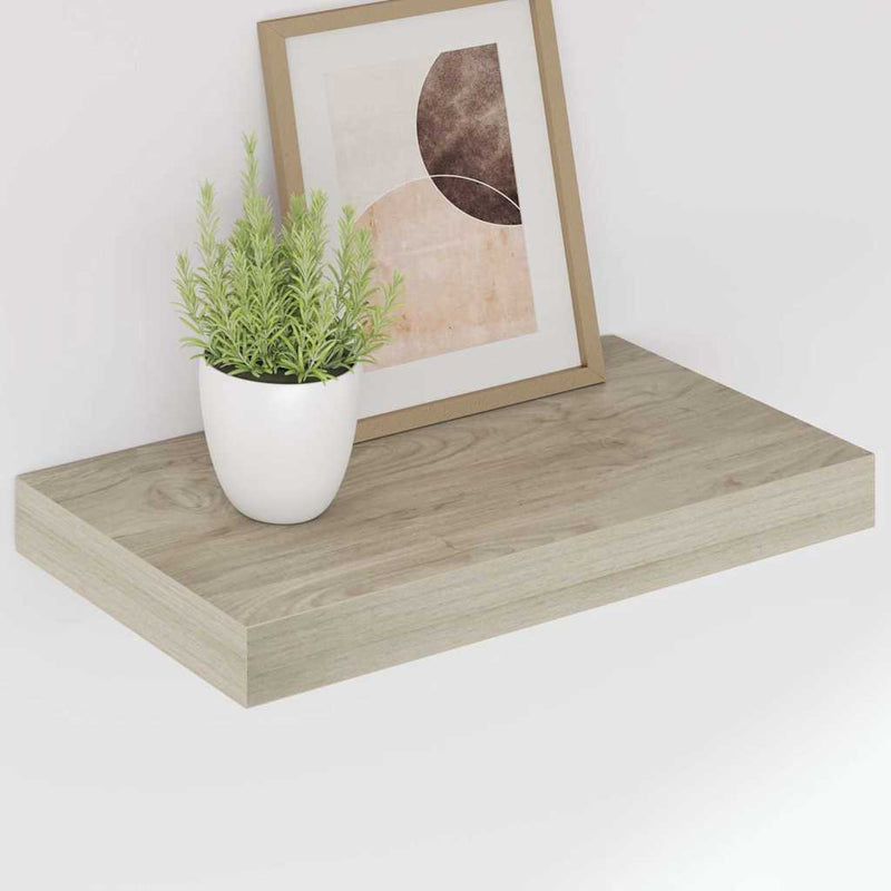 Raft de perete suspendat, stejar, 40x23,5x3,8 cm, MDF