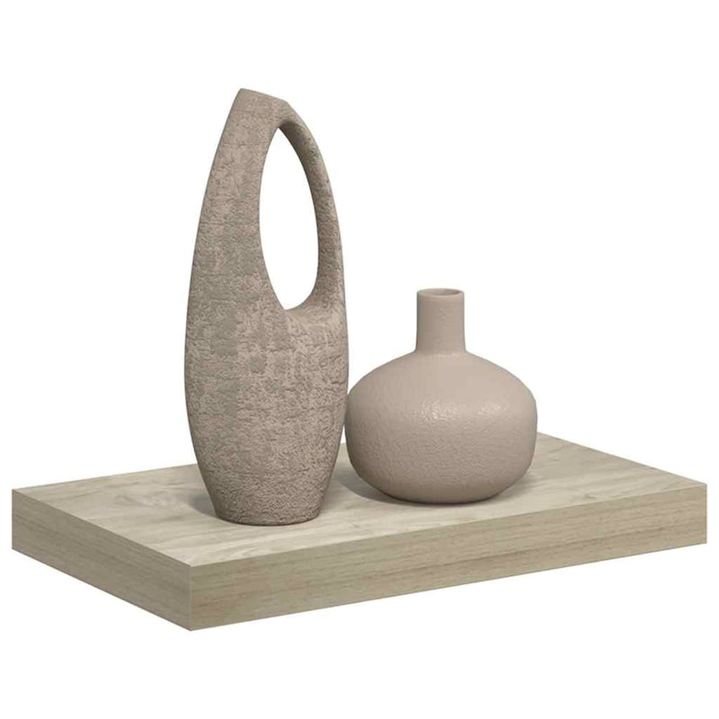 Raft de perete suspendat, stejar, 40x23,5x3,8 cm, MDF