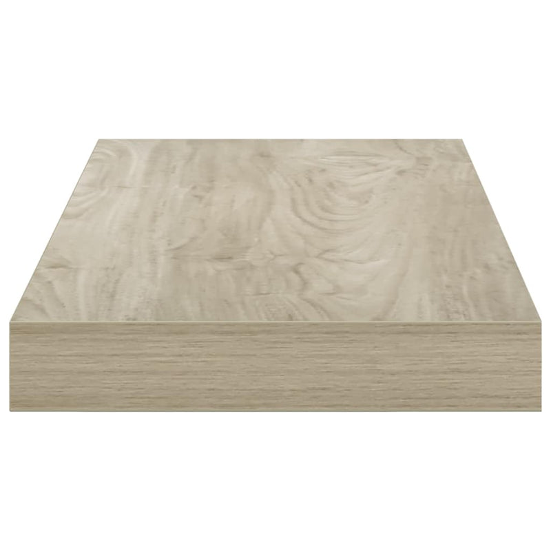 Rafturi de perete suspendate, 4 buc., stejar, 50x23x3,8 cm, MDF