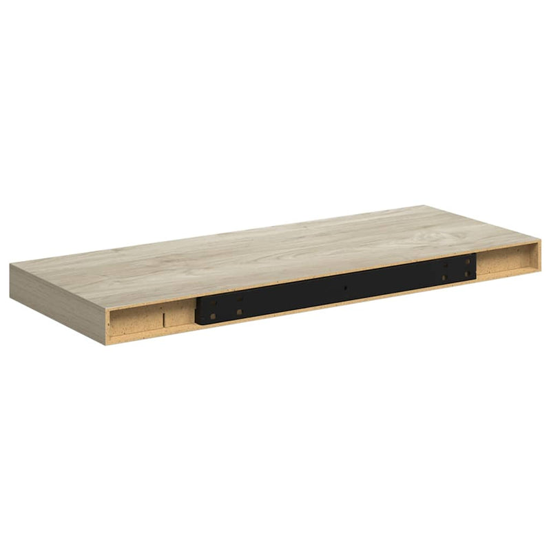 Raft de perete suspendat, stejar, 60x23,5x3,8 cm, MDF