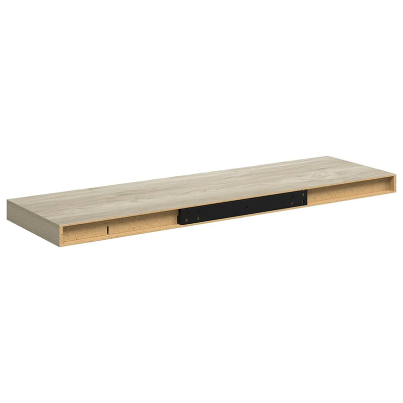 Raft de perete suspendat, stejar, 80x23,5x3,8 cm, MDF