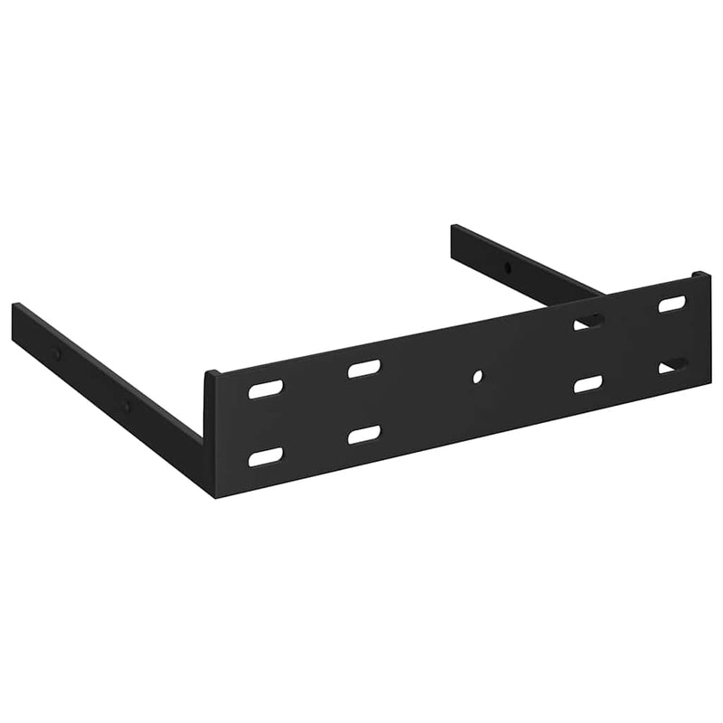 Raft colțar de perete, gri, 35 x 35 x 3,8 cm, MDF
