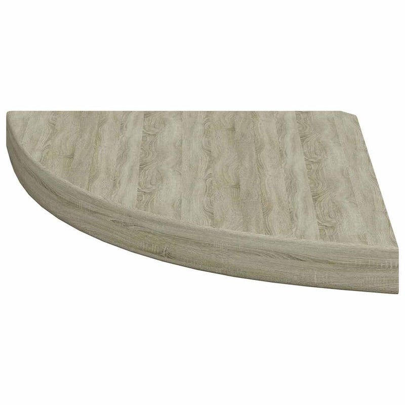Raft colțar de perete, stejar, 35 x 35 x 3,8 cm, MDF