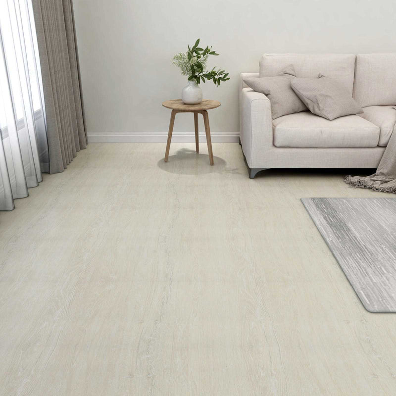 Plăci de Pardoseală Alb crem 5,11 m² 55 buc. PVC