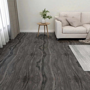 Plăci de Pardoseală Gri închis 5,11 m² 55 buc. PVC