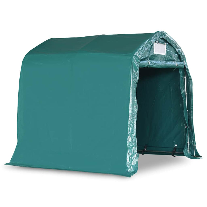 Cort de garaj, verde, 1,6 x 2,4 m, PVC