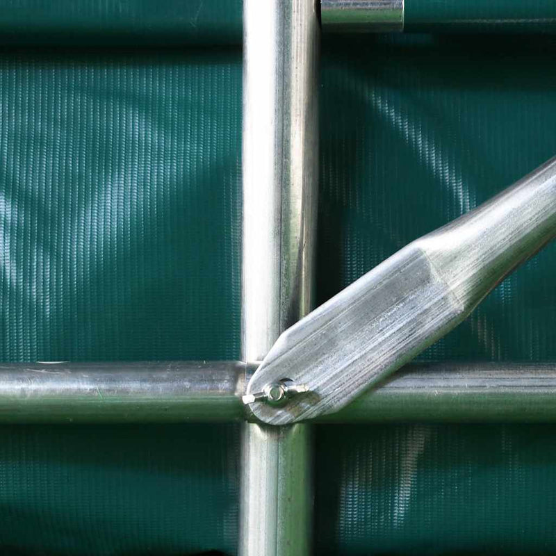 Cort de garaj, verde, 1,6 x 2,4 m, PVC