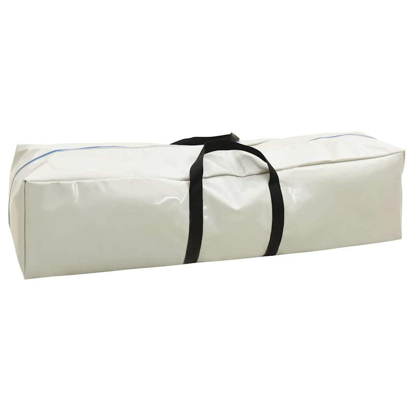 Saltea gimnastică gonflabilă cu pompă albastru 60x100x10 cm PVC