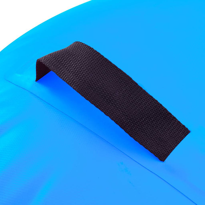 Rulou de gimnastică gonflabil cu pompă, albastru, 120x90 cm PVC