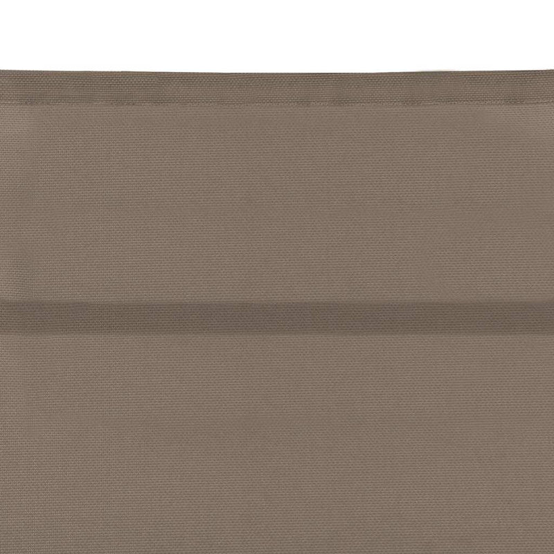Șezlong, gri taupe, aluminiu și textilenă