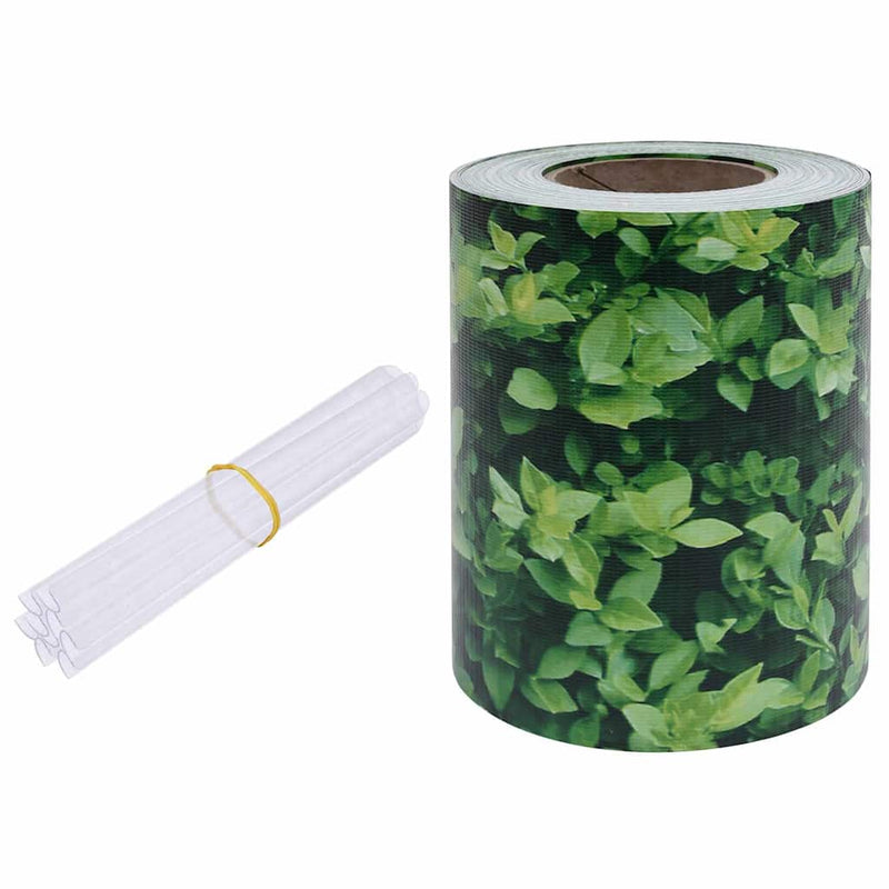 Bandă de intimitate PVC 70x0,19 m Verde