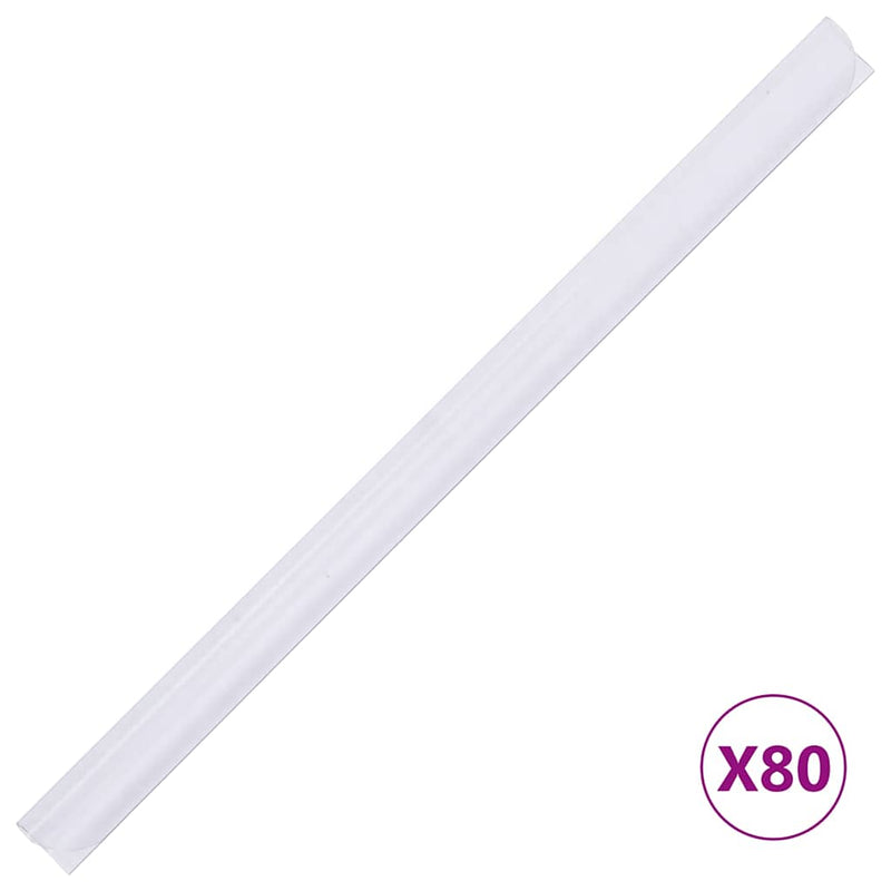 Benzi de intimitate PVC 140x0,19 m Alb