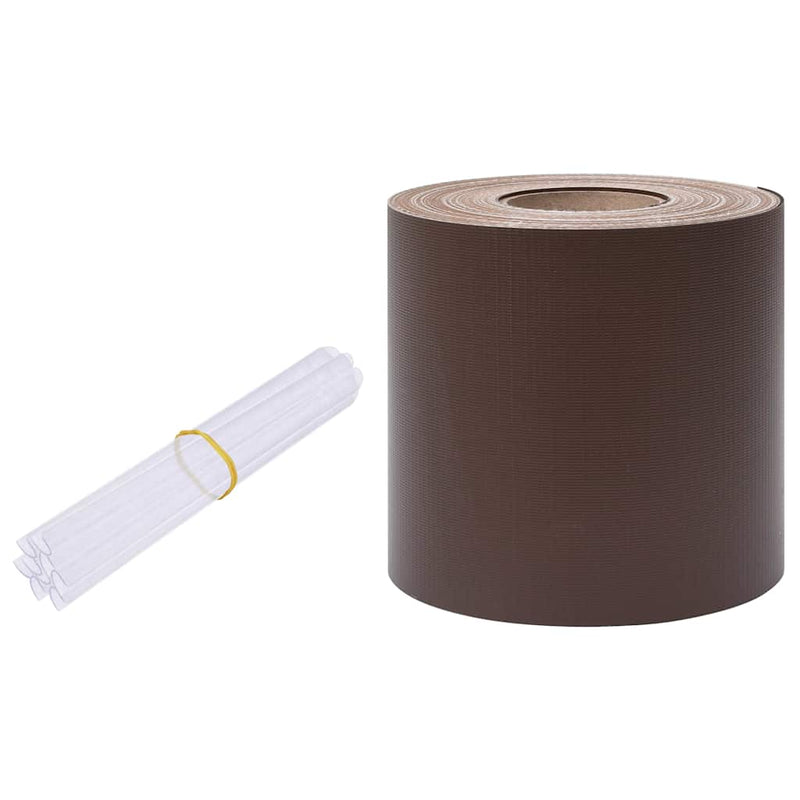 Bandă de intimitate PVC 35x0,19 m maro