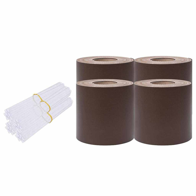 Benzi de intimitate PVC 140x0,19 m maro