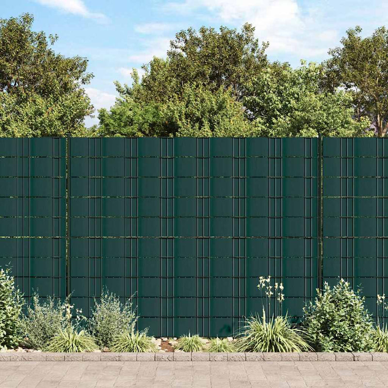 Benzi de intimitate PVC 140x0,19 m Verde Mat