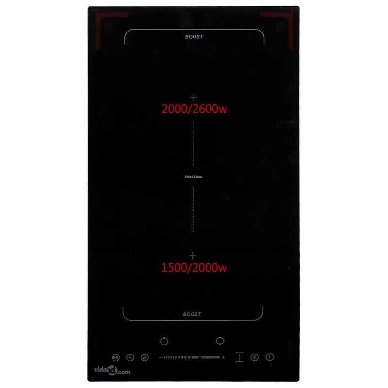 Plită inducție cu 2 arzătoare Flexizone, control tactil, 3500 W