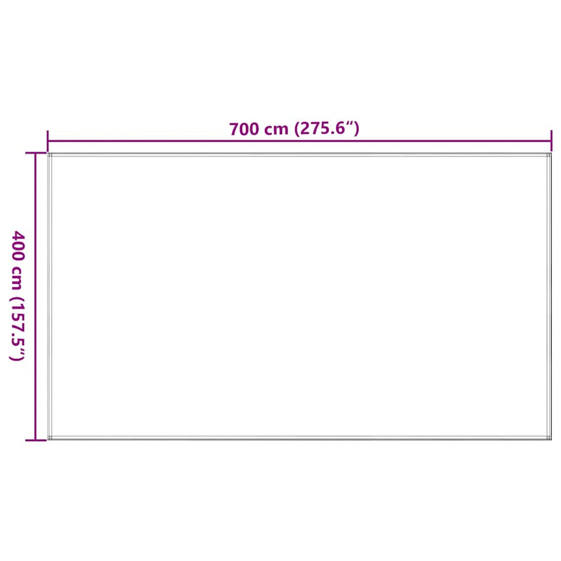 Covor pentru cort, antracit, 400x700 cm
