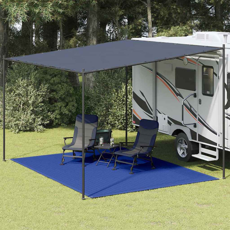 Covor pentru cort, albastru, 300x400 cm, HDPE