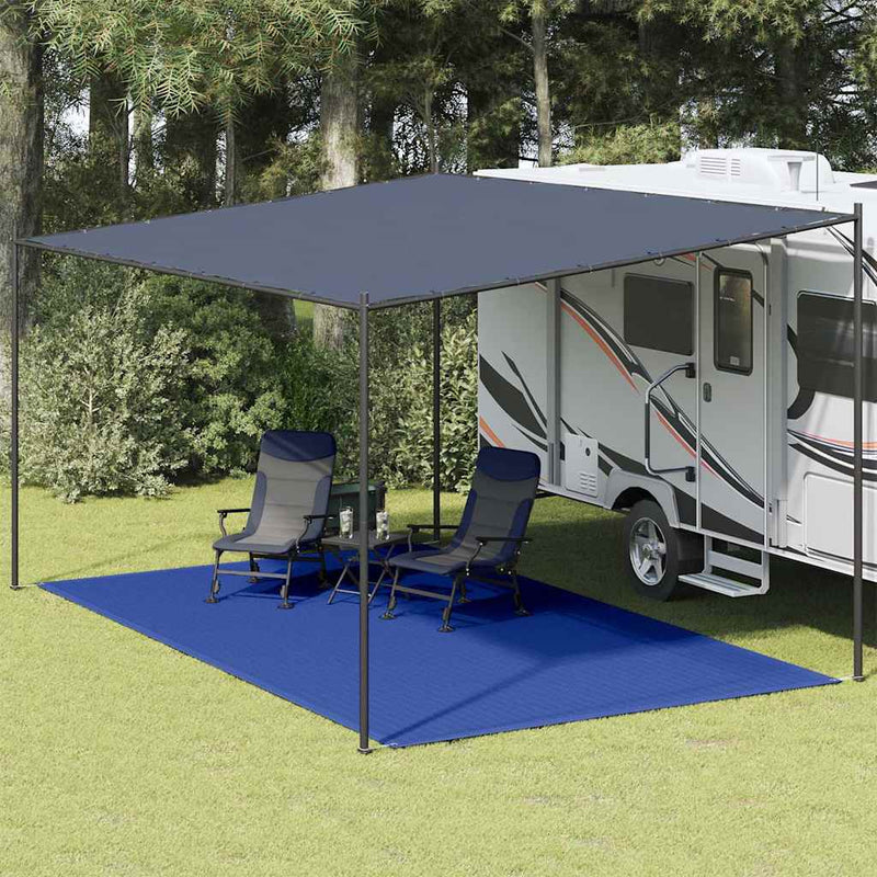 Covor pentru cort, albastru, 300x500 cm, HDPE