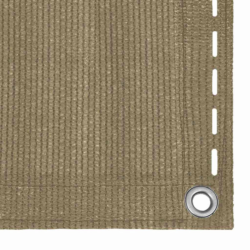 Paravan de balcon, gri taupe, 120x600 cm, HDPE
