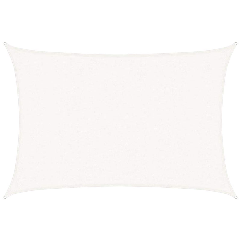 Pânză parasolar, alb, 2,5x4 m, HDPE, 160 g/m²