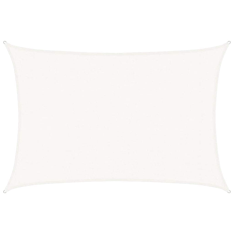 Pânză parasolar, alb, 3x4,5 m, HDPE, 160 g/m²