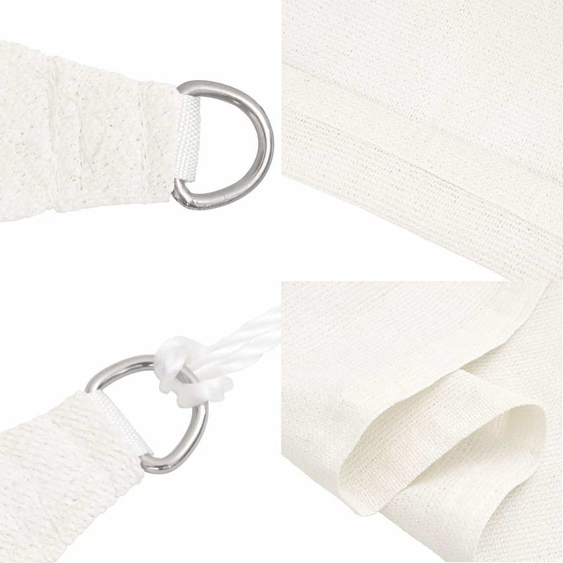Pânză parasolar, alb, 3x4x4 m, HDPE, 160 g/m²