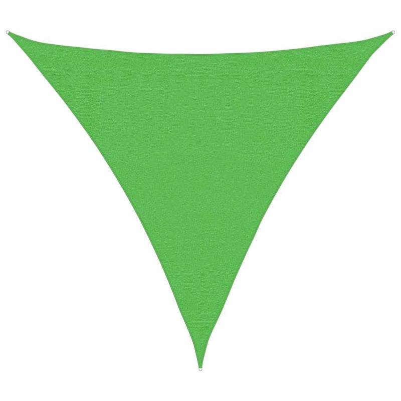 Pânză parasolar, verde deschis, 3,6x3,6x3,6 m, HDPE, 160 g/m²