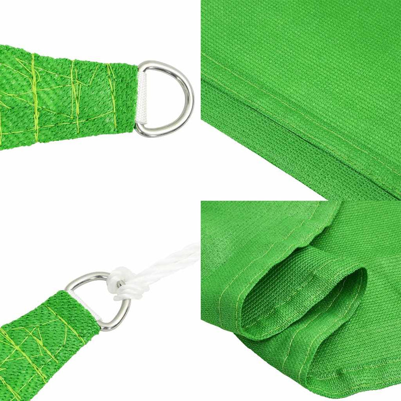 Parasolar, verde deschis, 5x7x7 m, HDPE, 160 g/m²