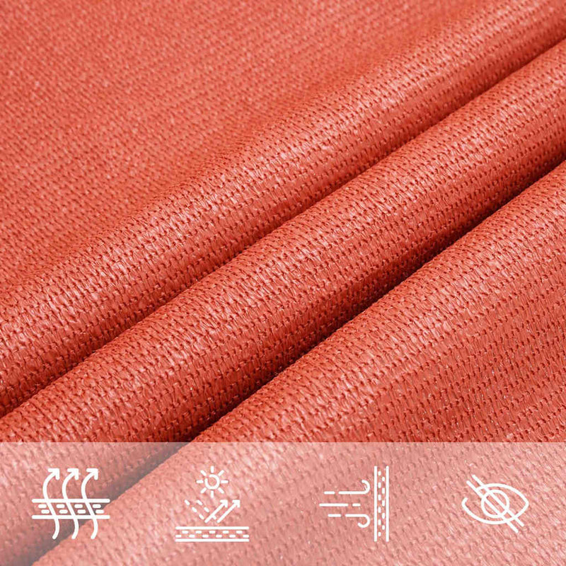 Pânză parasolar, cărămiziu, 3x4 m, HDPE, 160 g/m²