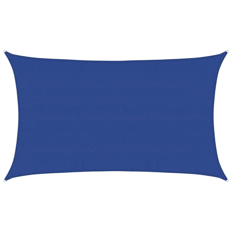 Pânză parasolar, albastru dreptunghiular 5x8 m HDPE 160 g/m²