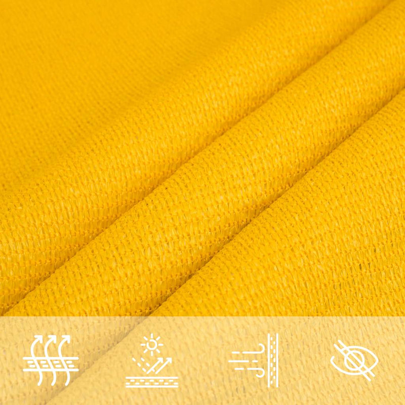 Pânză parasolar, galben, 2x5 m, HDPE, 160 g/m²