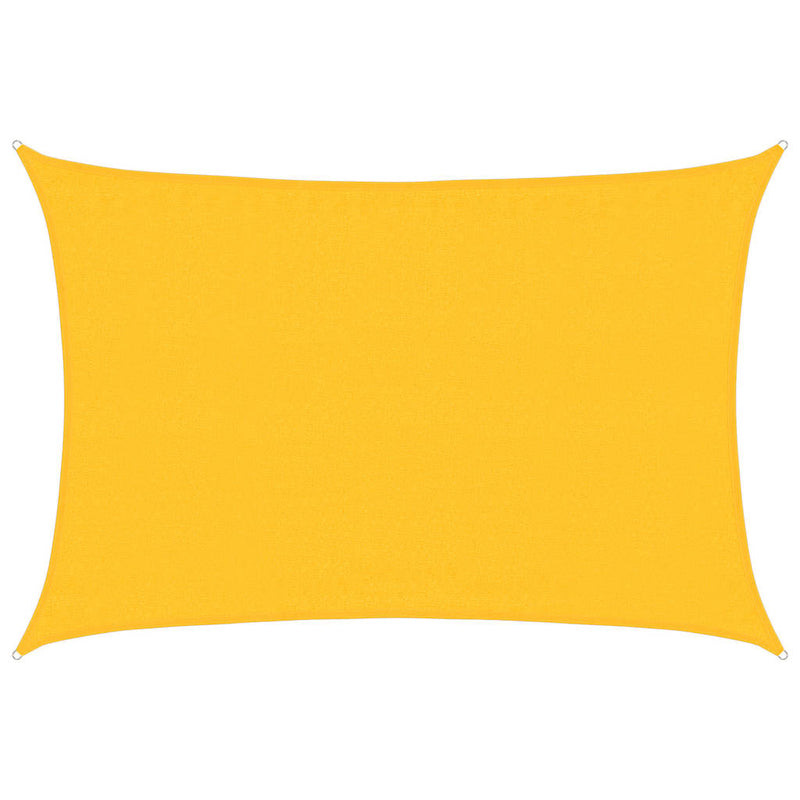 Pânză parasolar galben dreptunghiular 3,5x4,5m HDPE 160 g/m²