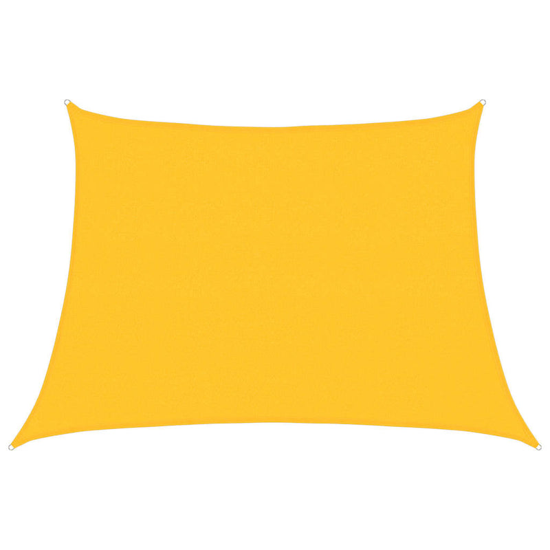 Pânză parasolar, galben, 4/5x3 m, HDPE, 160 g/m², trapez