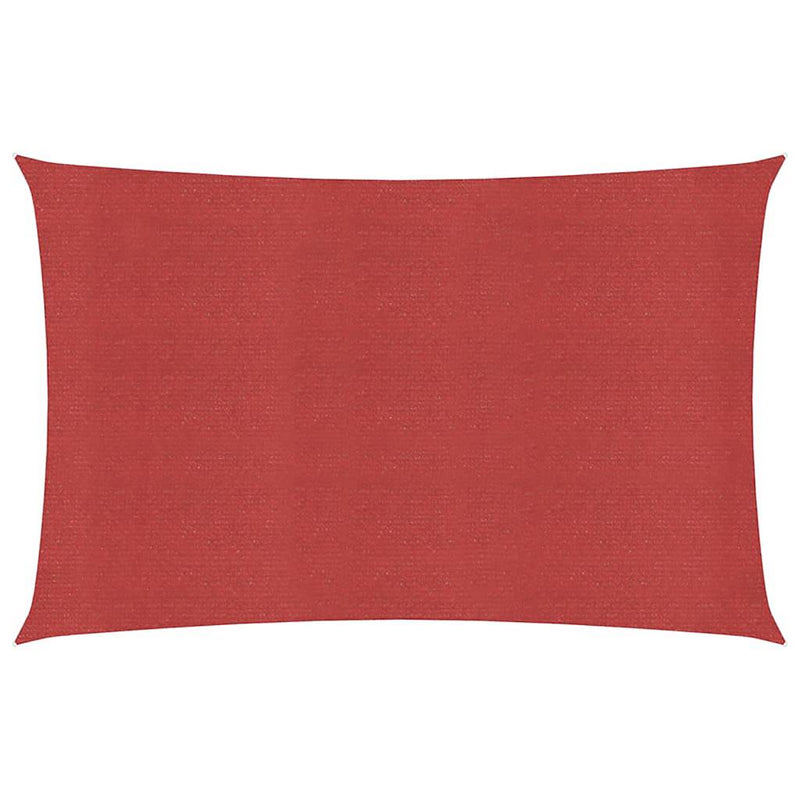 Pânză parasolar, roșu, 2,5x5 m, HDPE, 160 g/m²