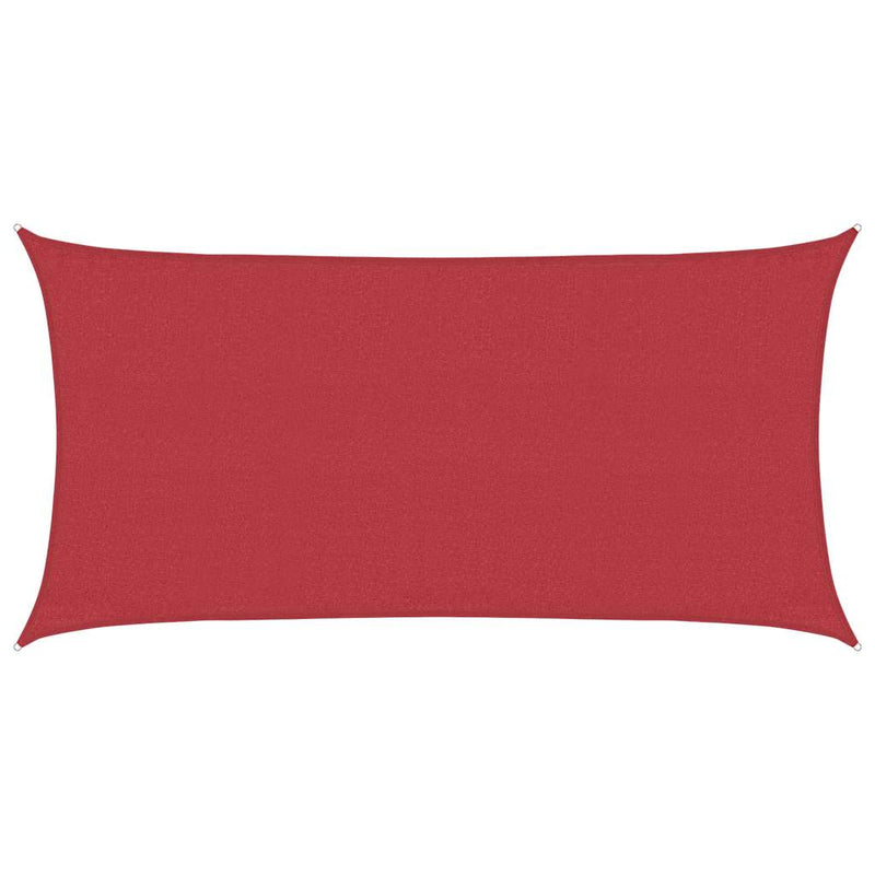 Pânză parasolar, roșu, 3x6 m, HDPE, 160 g/m²